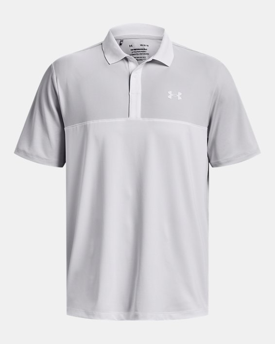 Men's UA Performance 3.0 Colorblock Polo in White image number 4